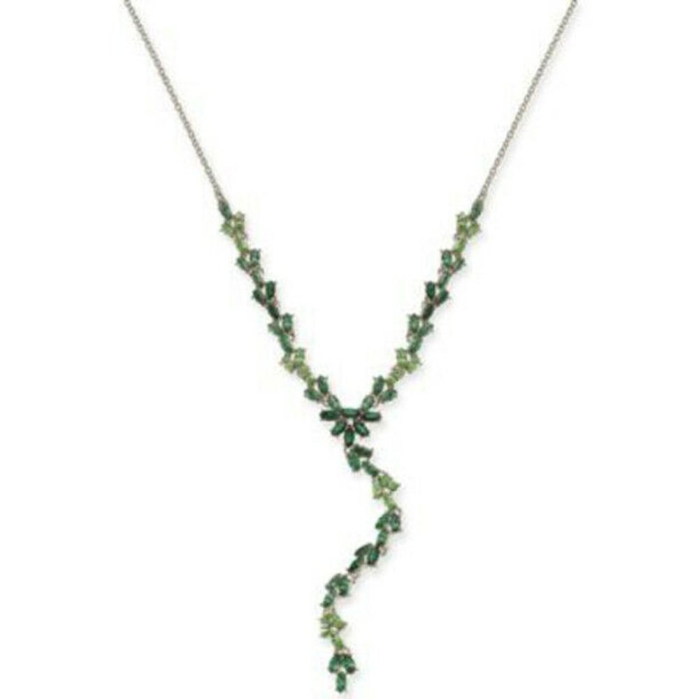 New Inc Silver-Tone Stone Lariat Necklace $39.50